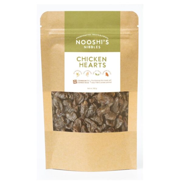 Nooshi’s Nibbles Chicken Hearts Dog Treats