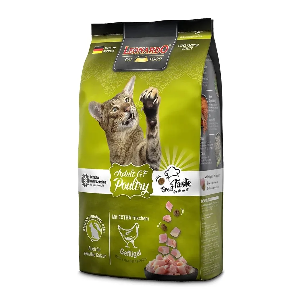 Leonardo Adult Poultry GF 2kg×2 Leonardo Poultry Grain Free For Adult Cats – EgyPuppy Pet Shop Online